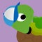 Illustration of Turtle Upside Down and Wearing a Blue Hat Cartoon, Cute Funny Character, Flat Design