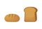 Illustration of two different types of bread