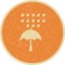 Illustration Umbrella And Rain  Icon For Personal And Commercial Use...