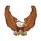 Illustration of united states of america eagle