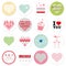 Illustration of valentine day special icon set
