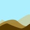 illustration of a vast sandy mountain background with hot conditions