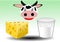 Illustration vector of food milk derivated