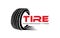Illustration vector graphic of automotive tires shop
