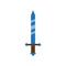 Illustration vector graphic of blue sword.