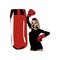 Illustration Vector Graphic of Boxing Practice