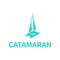 Illustration Vector graphic of catamaran boat