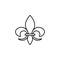 Illustration Vector graphic of Fleur de lis icon