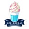 Illustration vector graphic for Ice cream logo for your business project.