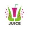 Illustration vector graphic of juice buble design logo