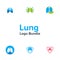 Illustration Vector Graphic of Lung Logo Bundle