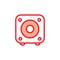 Illustration Vector graphic of multimedia speaker icon