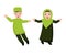 Illustration vector graphic of Muslim couples with happy expressions. Good for illustration of ramadan