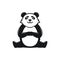 Illustration vector graphic of panda