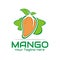 Illustration vector graphic of ripe mango logo