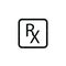 Illustration Vector graphic of RX label icon