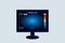 Illustration vector graphic of thermal Image Scanning monitor.