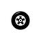 Illustration Vector graphic of wheel tire car icon