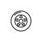 Illustration Vector graphic of wheel tire car icon