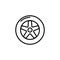 Illustration Vector graphic of wheel tire car icon