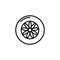 Illustration Vector graphic of wheel tire car icon