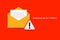 Illustration vector: Phishing Scam Threat email notification