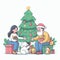 Illustration Vector share Happyiness - Happy Christmas Vector Illustratio