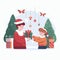 Illustration Vector share Joyful Celebrations - Happy Christmas Vector