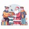 Illustration Vector share Warmth of Family - Happy Christmas Vector