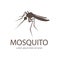 illustration vector. Target on mosquito. Mosquitoes carry many disease such as dengue fever, zika disease,enchaphalitits and else