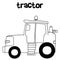 Illustration vector of tractor collection