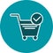 Illustration Verified Cart Items Icon For Personal And Commercial Use.