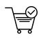 Illustration Verified Cart Items Icon For Personal And Commercial Use.