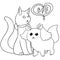 Illustration of a very cute pets