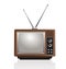 illustration vintage old antique television and antenna. antique television old retro. old television in cartoon