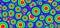 Illustration of vivid multi-color chaotic circles