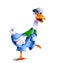 Illustration walking goose