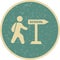 Illustration  Walking to School Icon For Personal And Commercial Use.