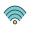 Illustration Wifi Icon For Personal And Commercial Use.