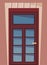The illustration with an wooden front door and part of wall, house exterior building s facade