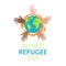 illustration of World Refugee Day