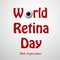 Illustration of World Retina Day Background