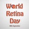 Illustration of World Retina Day Background