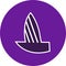 Illustration Yacht Icon For Personal And Commercial Use.