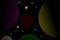The illustrations and clipart. Landscape of the galaxy in dark view