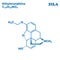 The illustrations molecular structure of Ethylmorphine
