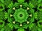 Illustrative Background of Symmetrical Green Leaves Pattern