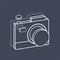 Illustrative camera creative digital graphic