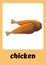Illustrative and Colorful Orange Food Flashcards - 14