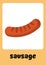 Illustrative and Colorful Orange Food Flashcards - 5